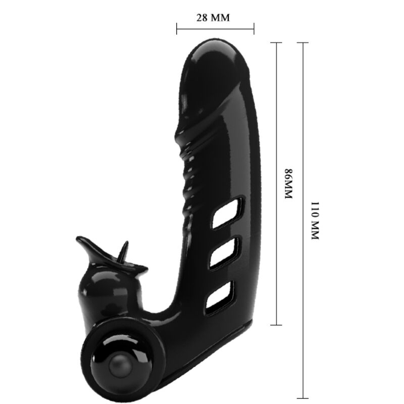 PRETTY LOVE - CORBIN SVART VIBRATORFINGERDEKSEL