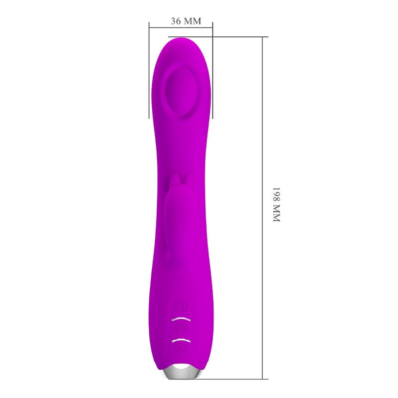 PRETTY LOVE - REGINA RECHARGEABLE VIBRATOR-SUCTION GEL PURPLE