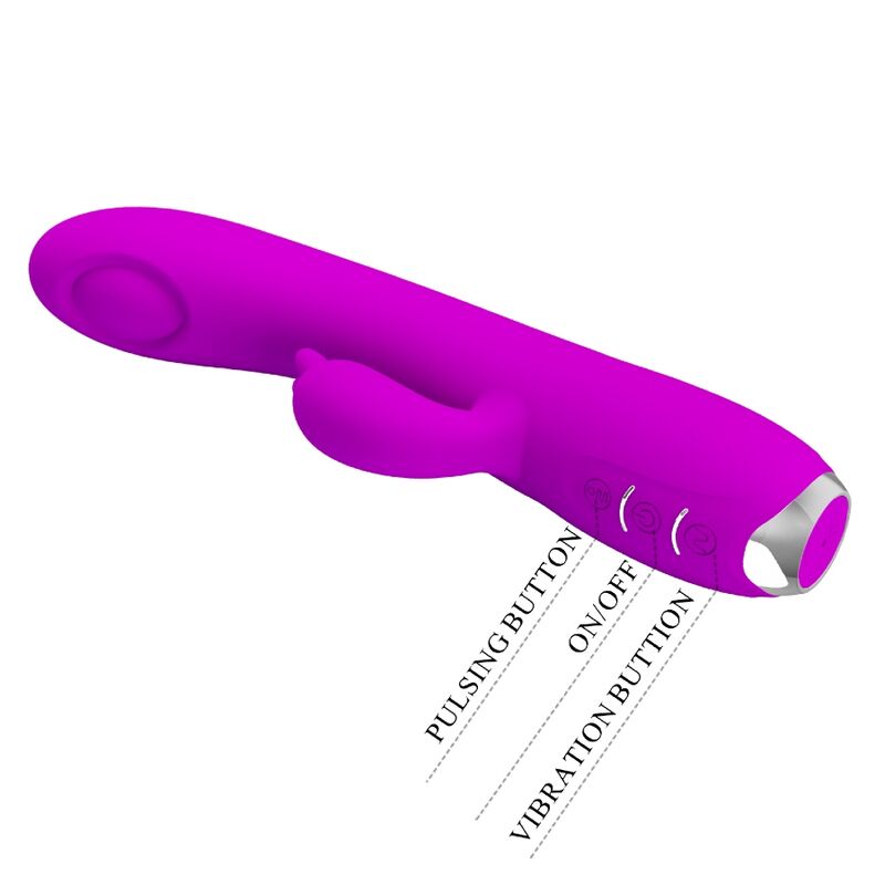 PRETTY LOVE - REGINA RECHARGEABLE VIBRATOR-SUCTION GEL PURPLE