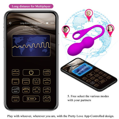 PRETTY LOVE - ELVIRA OPPLADBARE VIBRERINGSBALLER LILLA