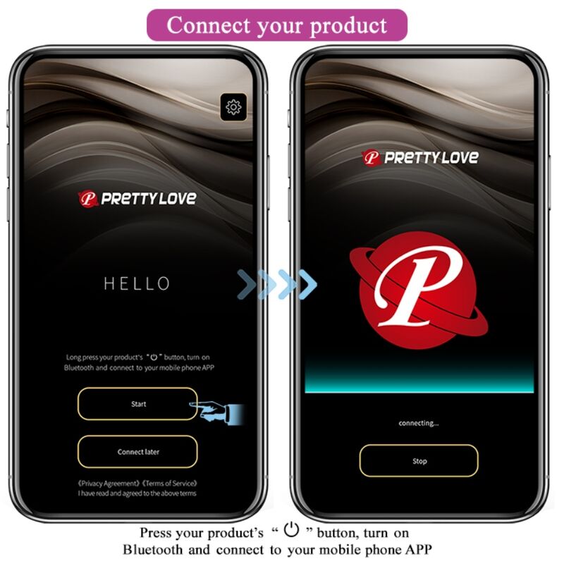 PRETTY LOVE - ELVIRA OPPLADBARE VIBRERINGSBALLER LILLA