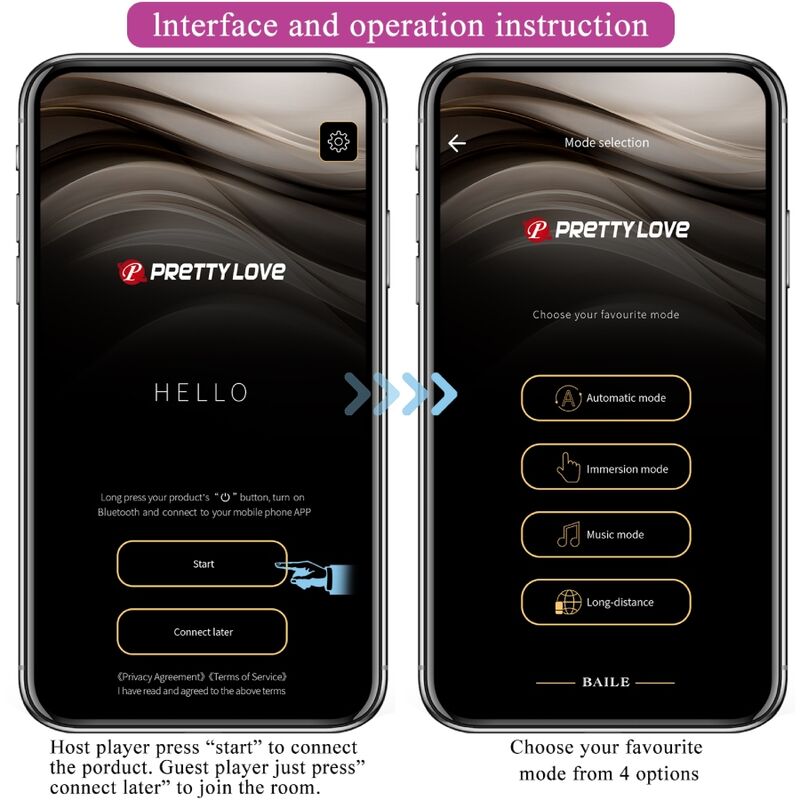 PRETTY LOVE - JEFFERSON APP-KONTROLLERET ANALPLUGG SVART