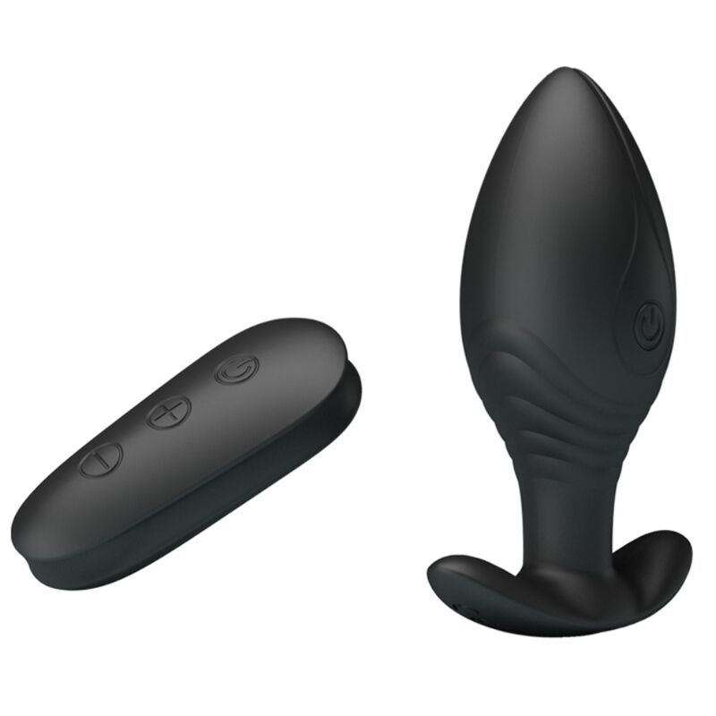 PRETTY LOVE - REGINA ANALPLUGG OPPLADBAR VIBRATOR SVART