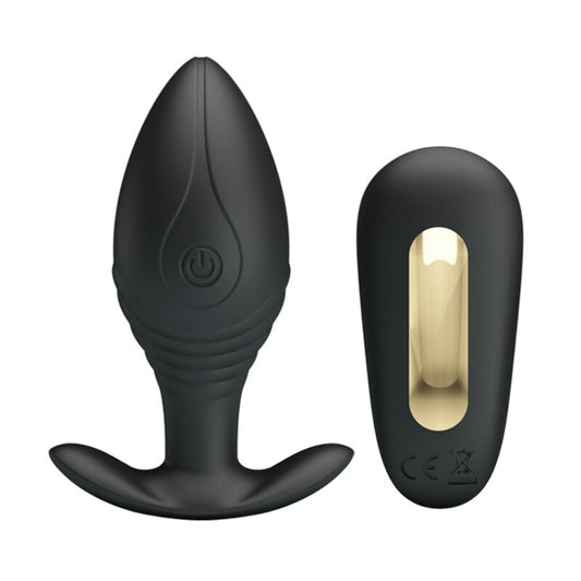 PRETTY LOVE - REGINA ANALPLUGG OPPLADBAR VIBRATOR SVART