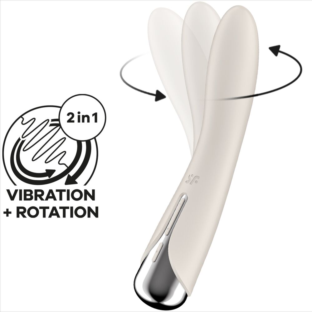 SATISFYER - SPINNING VIBE 1 G-PUNKTS BEIGE ROTATORVIBRATOR