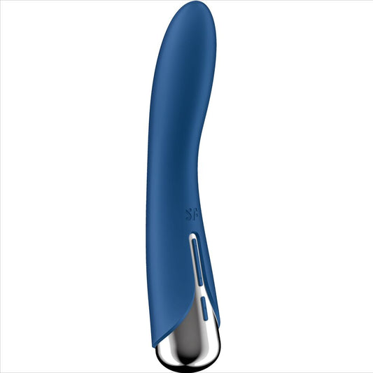 SATISFYER - SPINNING VIBE 1 G-PUNKTSVIBRATOR MED BLÅ ROTATOR
