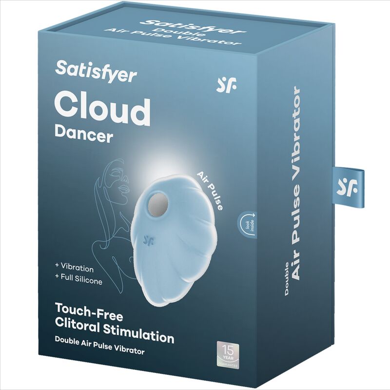SATISFYER - CLOUD DANCER BLÅ LUFTPULSVIBRATOR