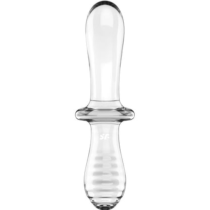 SATISFYER - DOBBEL KRYSTALL DILDO TRANSPARENT