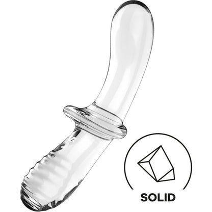 SATISFYER - DOBBEL KRYSTALL DILDO TRANSPARENT