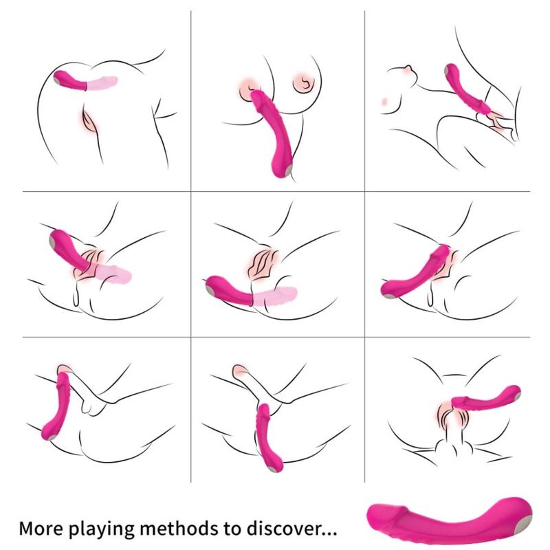 ARMONY - DILDOVIBRATOR G-PUNKTS SILIKON FUCHSIA