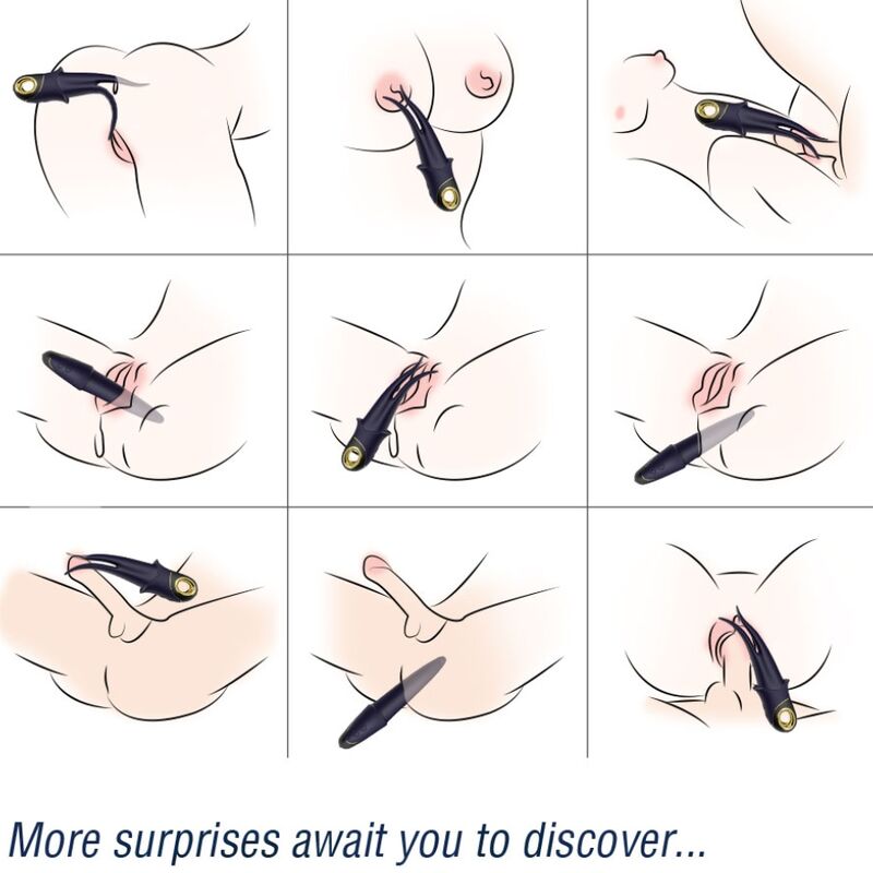 ARMONY - SKYGGEVIBRATOR DOBBELTHODE ERTENDE BLÅ