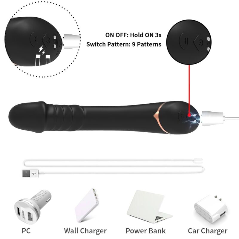 ARMONY - DILDOVIBRATOR SILIKON SVART