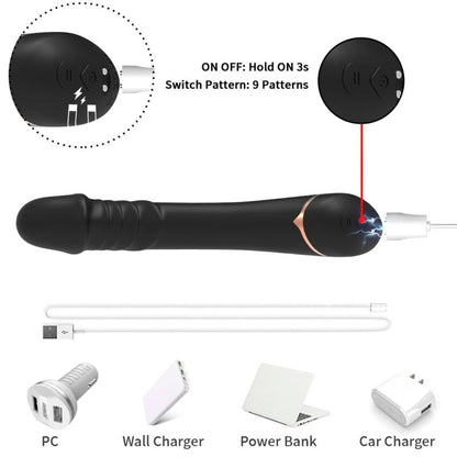 ARMONY - DILDOVIBRATOR SILIKON SVART