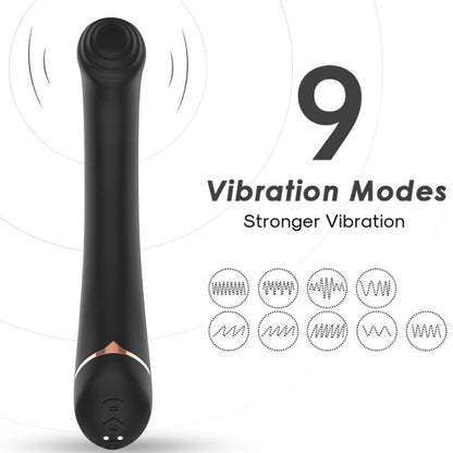 ARMONY - VIBRATOR FALTHODE SILIKON SVART