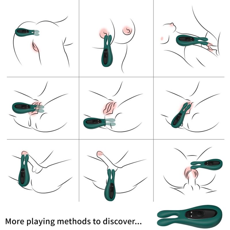 ARMONY - STIMULATOR OG VIBRATOR KANINGRØNN