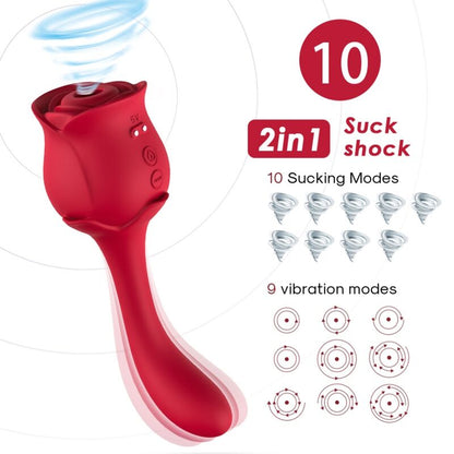 ARMONY - ROSELOVER CLITORIS SUCTION & STIMULATOR RED