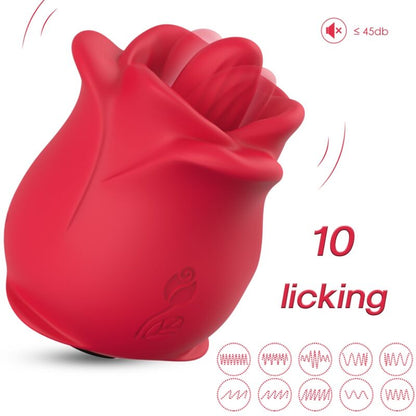 ARMONY - ROSE 10 MODUS SLIKKE KLITOSVIBRATOR RØD