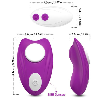 ARMONY - BUTTERFLY-BRUTBAR TRUSE VIBRATOR FJERNKONTROLL LILLA