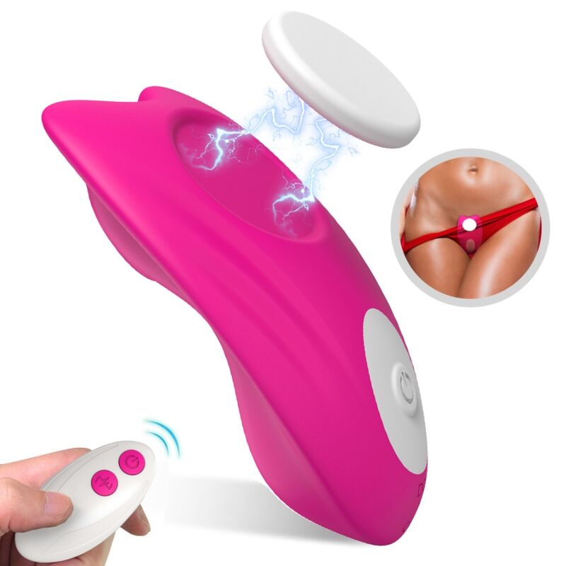 ARMONY - BUTTERFLY-BRUTBAR TRUSE VIBRATOR FJERNKONTROLL ROSA