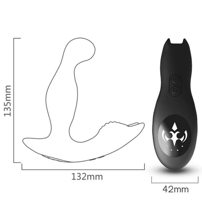 ARMONY - BAT KING VIBRATOR ANAL PROSTATA ROTATOR FJERNKONTROLL SVART
