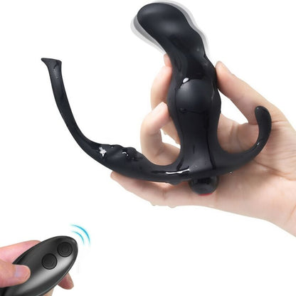 ARMONY - KNIGHT VIBRATOR ANAL PROSTATA &amp; RING FJERNKONTROLL SVART