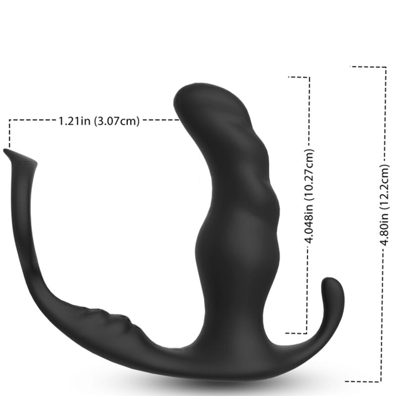 ARMONY - KNIGHT VIBRATOR ANAL PROSTATA &amp; RING FJERNKONTROLL SVART