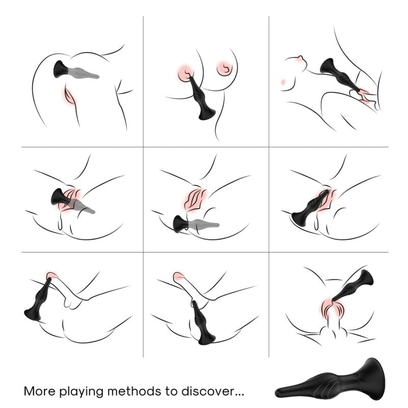 ARMONY - VIBRATOR OG ANALPLUGG FJERNKONTROLL SVART