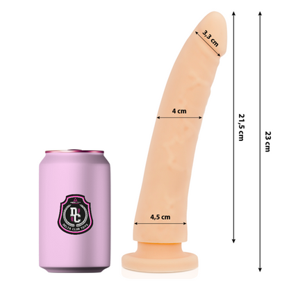 DELTA CLUB - LEKETØY NATURLIG DILDO MEDISINSK SILIKON 23 CM -O- 4,5 CM