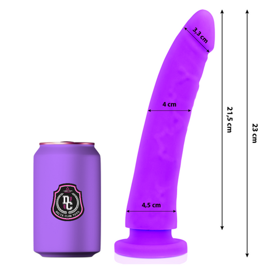 DELTA CLUB - LEKETØY LILA DILDO MEDISINSK SILIKON 23 CM -O- 4,5 CM
