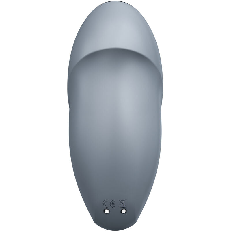 SATISFYER - TAP &amp; CLIMAX 1 LAY-ON VIBRATOR GRÅ