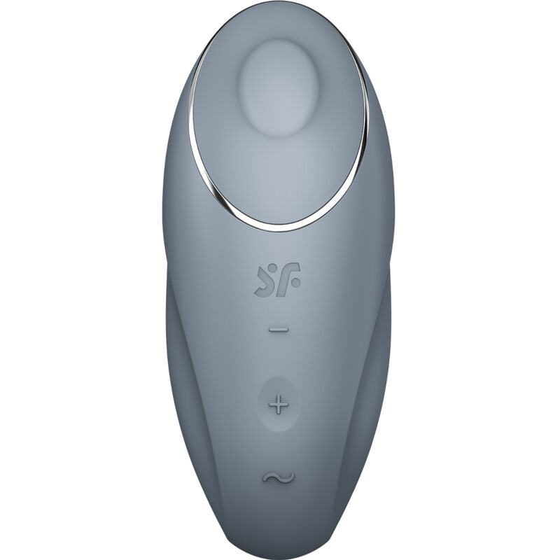 SATISFYER - TAP &amp; CLIMAX 1 LAY-ON VIBRATOR GRÅ