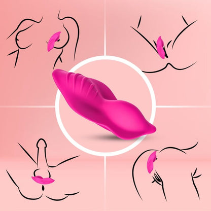 ARMONY - WHISPER WEARABLE PATIES VIBRATOR FJERNKONTROLL FUCHSIA
