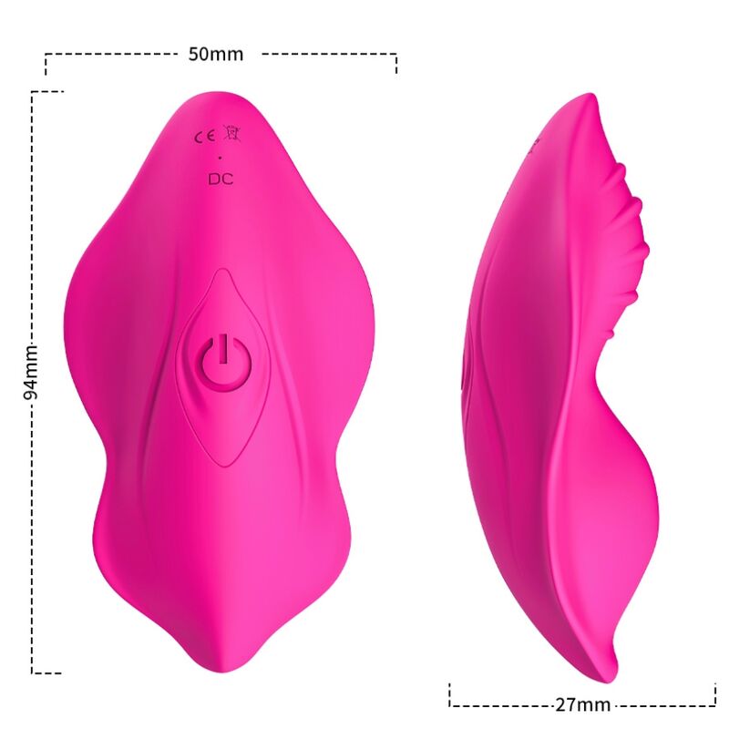 ARMONY - WHISPER WEARABLE PATIES VIBRATOR FJERNKONTROLL FUCHSIA