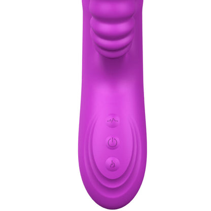 ARMONY - ANGELIA MULTIFUNKSJONSVIBRATOR MED STIMULERENDE TUNGE FIOLETT VARMEFFEKT