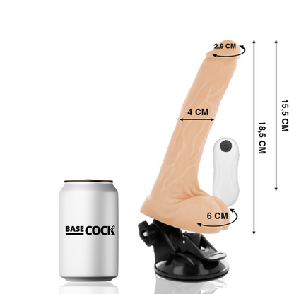 BASECOCK - REALISTISK LEDBAR FJERNKONTROLL 18,5 CM -O- 4 CM