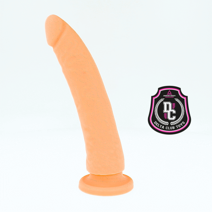 DELTA CLUB - LEKETØY NATURLIG DILDO MEDISINSK SILIKON 23 CM -O- 4,5 CM