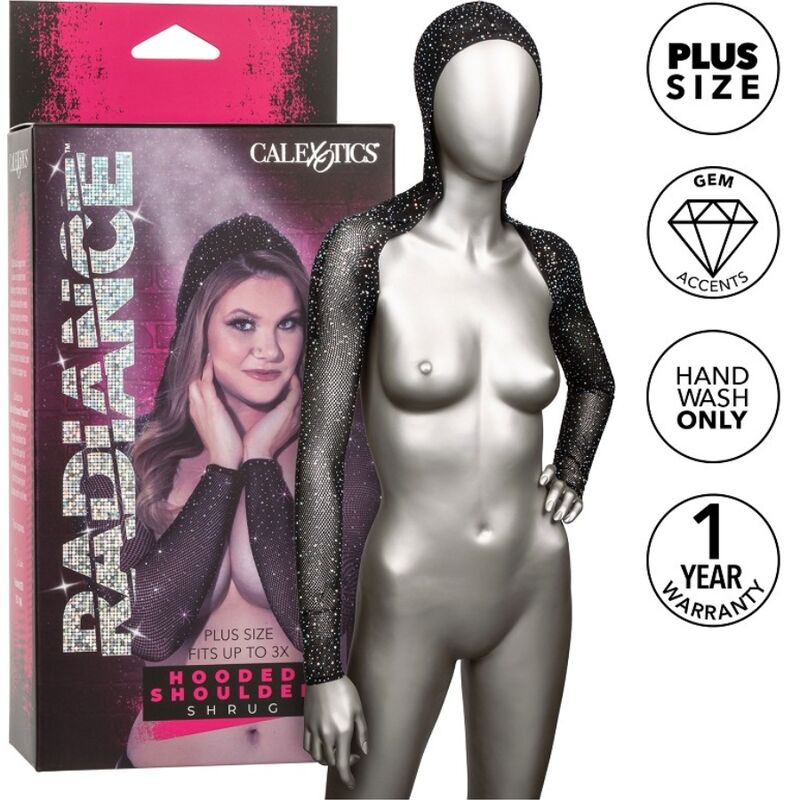 CALEXOTICS - RADIANCE HETTE-SKULDERBANDSSTRØY RHINE PLUS SIZE