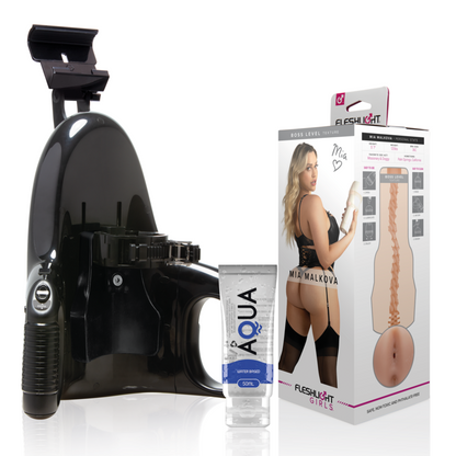FLESHLIGHT - MIA MALKOVA BOSS LEVEL + UNIVERSAL LAUNCH + AQUA KVALITETSGLIDEMIDDEL 50 ML
