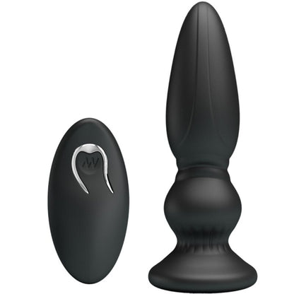 MR PLAY - KRAFTIG VIBRATOR FJERNKONTROLL ANALPLUGG SVART