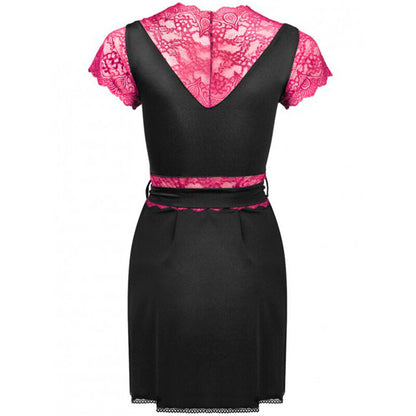 LIVCO CORSETTI FASHION - KUMIKO LC 90428 MORGENKÅPE + TRUSE SVART S/M