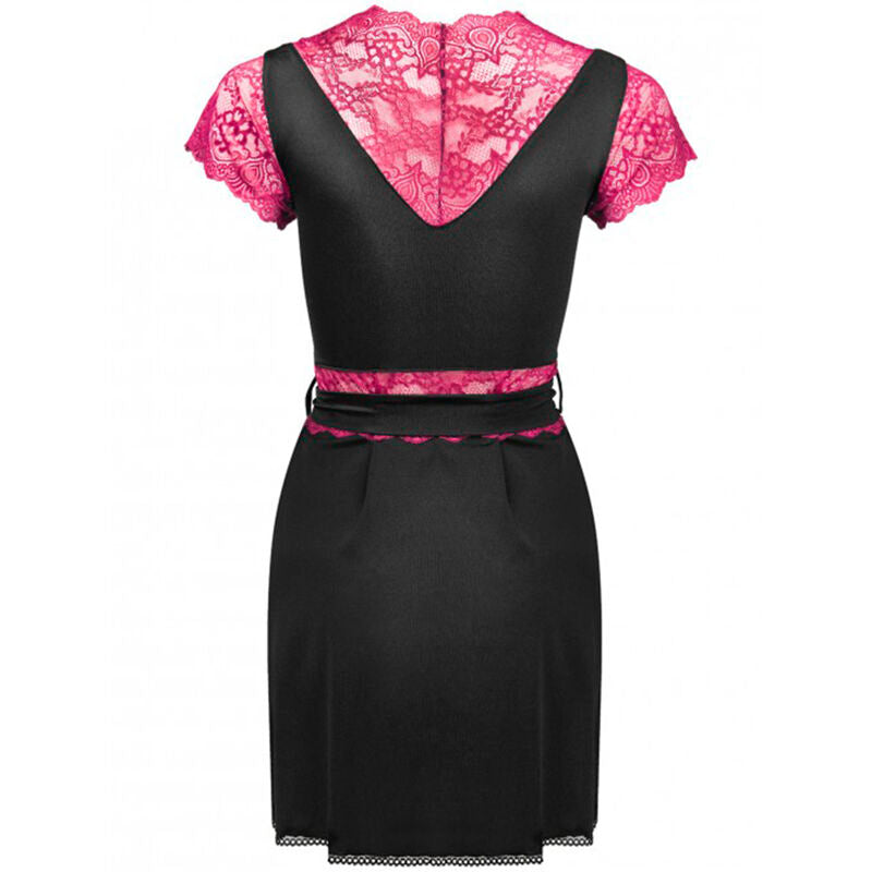 LIVCO CORSETTI FASHION - KUMIKO LC 90428 MORGENKÅPE + TRUSE SVART L/XL