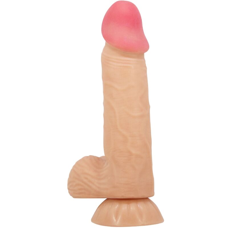 PRETTY LOVE - GLIDENDE HUD-SERIE REALISTISK DILDO MED GLIDENDE HUD-SUGEKOPP 20,6 CM