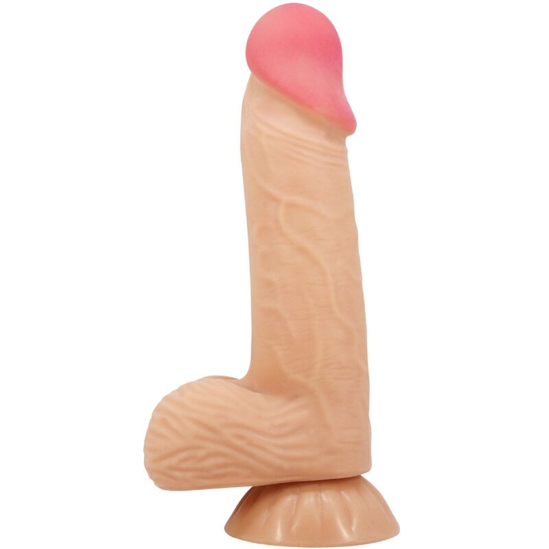 PRETTY LOVE - GLIDENDE HUD-SERIE REALISTISK DILDO MED GLIDENDE HUD-SUGEKOPP 20,6 CM