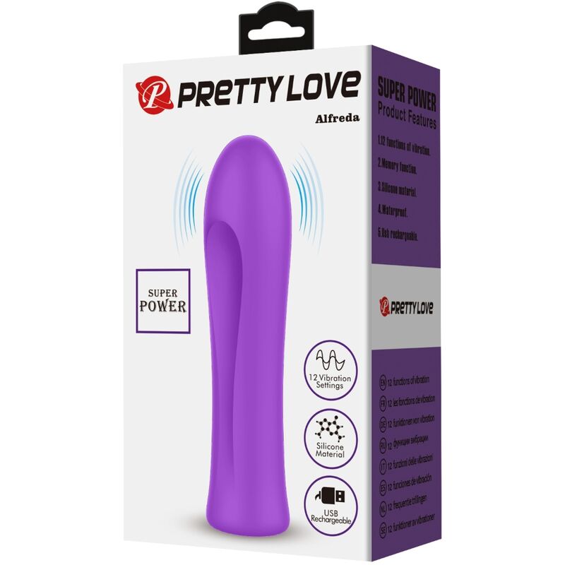 PRETTY LOVE - ALFREDA SUPERPOWER VIBRATOR AQUA LILLA