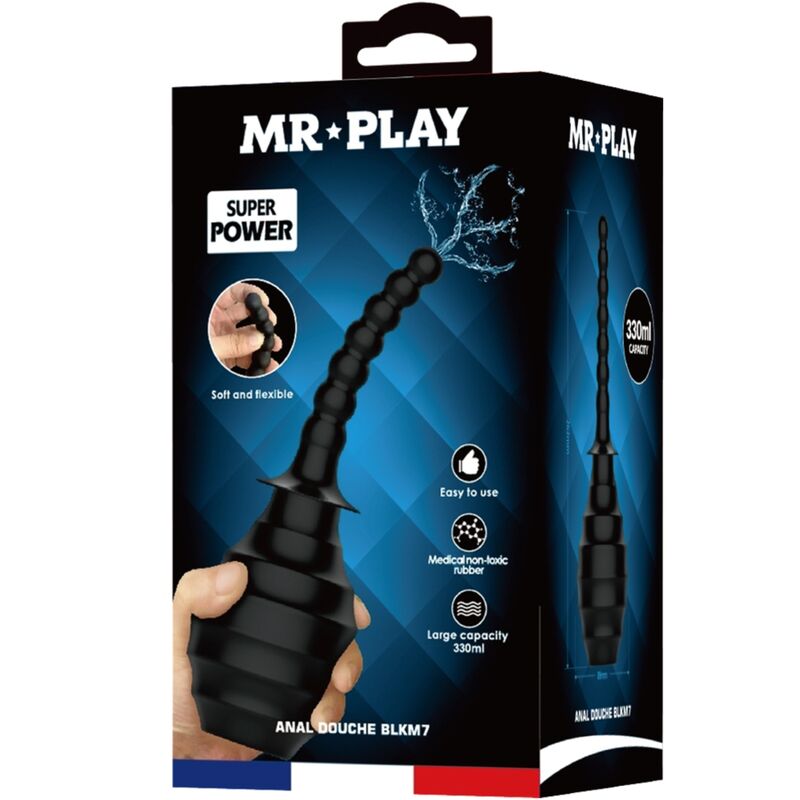 MR PLAY - ANAL DUSJ BLKM7 SUPER POWER SVART