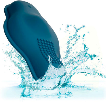 CALEXOTICS - RIDER MASSASJER DOBBEL MOTOR FJERNKONTROLL BLÅ