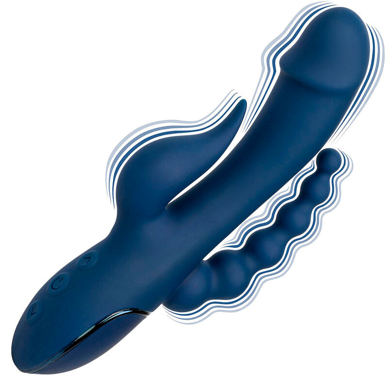 CALEXOTICS - VIBRATOR TRIPPELORGASME BLÅ
