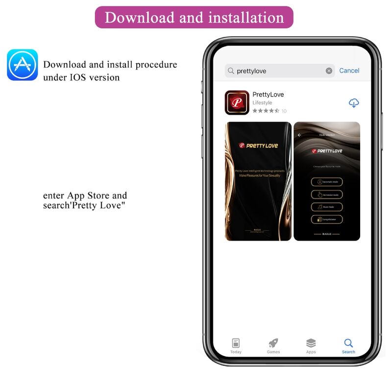 PRETTY LOVE - BAIRD G-SPOT 12 VIBRASJONER OPPLADBAR LILA APP
