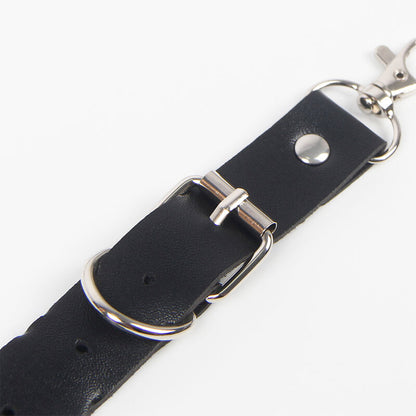 SUBBLIME - BELTE OG STRØLLEKJEDE MED RINGER OG KJEDEDETALJ ÉN STØRRELSE