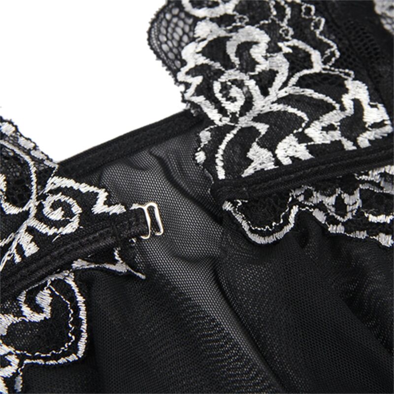 SUBBLIME - BABYDOLL FABRIC TULLE CHEST LACE L/XL